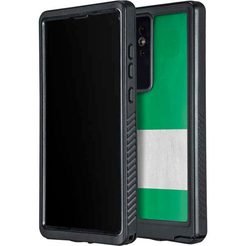 Nigeria Flag Distressed Galaxy S24 Ultra Waterproof Case